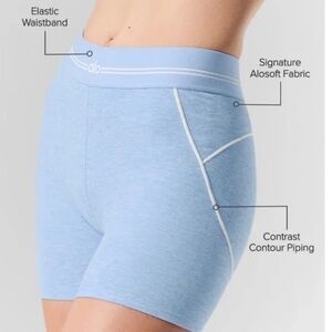 ALO Yoga Light Blue Athletic Shorts